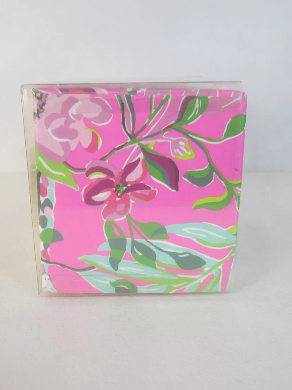 Lilly Pulitzer Green Pink Ornament Set 2 Pack Box Cheetah Jaguar Decor Holiday